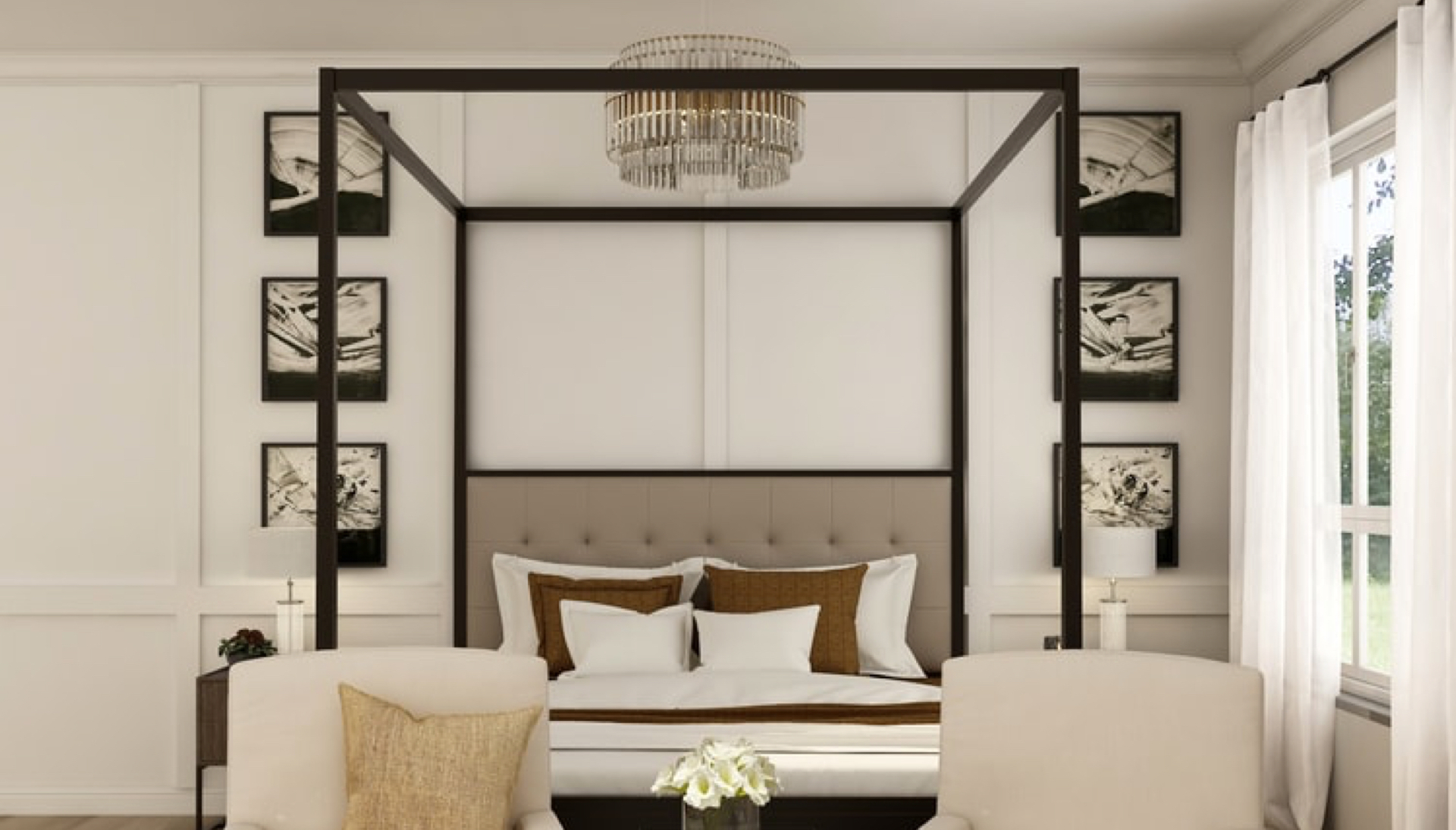 Premium hotel room interior
